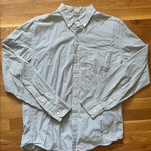 J. Crew Blue Casual Button Down Shirt Lightweight Cotton
